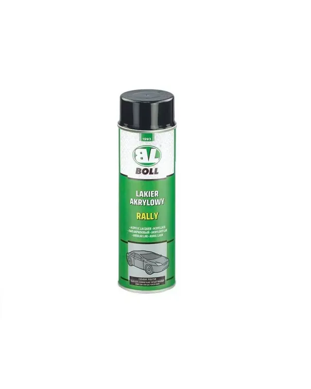 BOLL LAKIER AKRYLOWY CZARNY POŁYSK RALLY SPRAY - Wysoka jakość