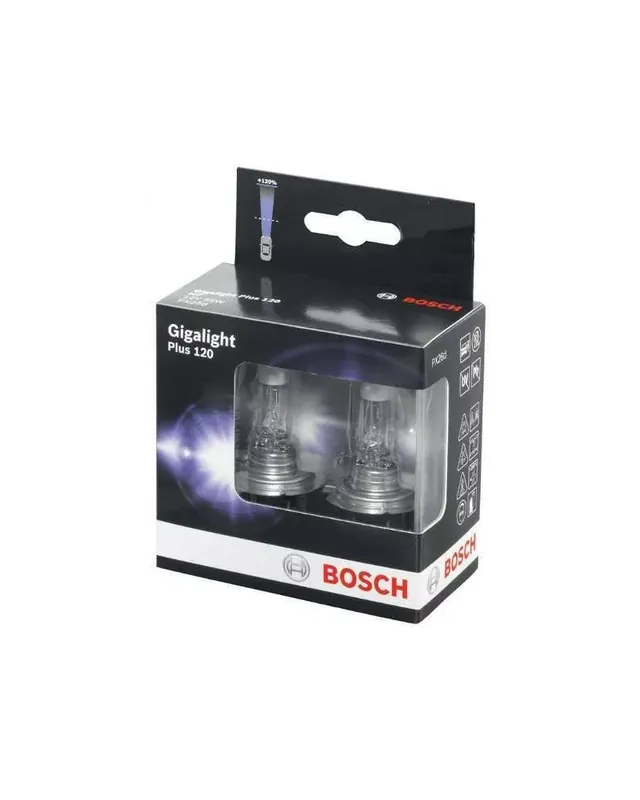 Kup teraz - żarówka Bosch gigalight plus 120% h1 12v duo 2 szt