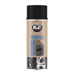 Bestseller - K2 COLOR FLEX GUMA W SPRAYU CZARNY POŁYSK 400 ML