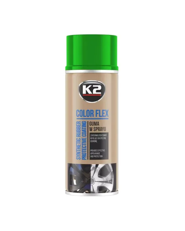 K2 COLOR FLEX GUMA W SPRAYU JASNY ZIELONY 400 ml | Oferta specjalna