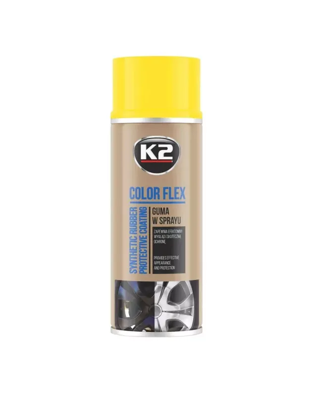K2 COLOR FLEX GUMA W SPRAYU ŻÓŁTY 400 ML | Kup teraz