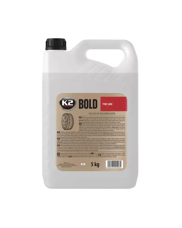 Nowość w sprzedaży - K2 BOLD NABŁYSZCZA I PIELĘGNUJE OPONY 5L