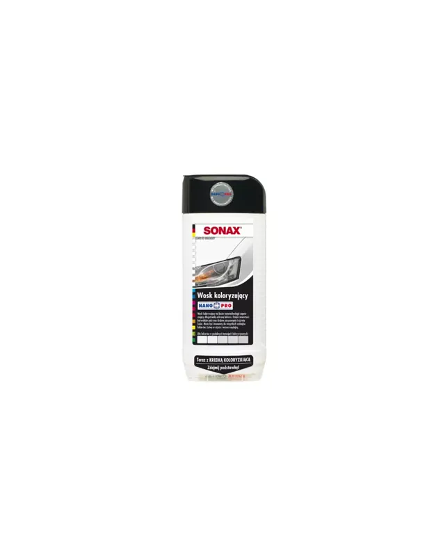 Okazja | Sonax nano pro wosk koloryzujący biały 500ml