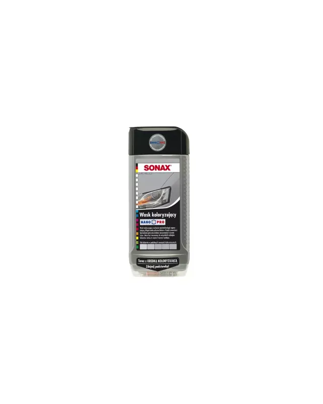 Niska cena - Sonax nano pro wosk koloryzujący srebrny 500ml