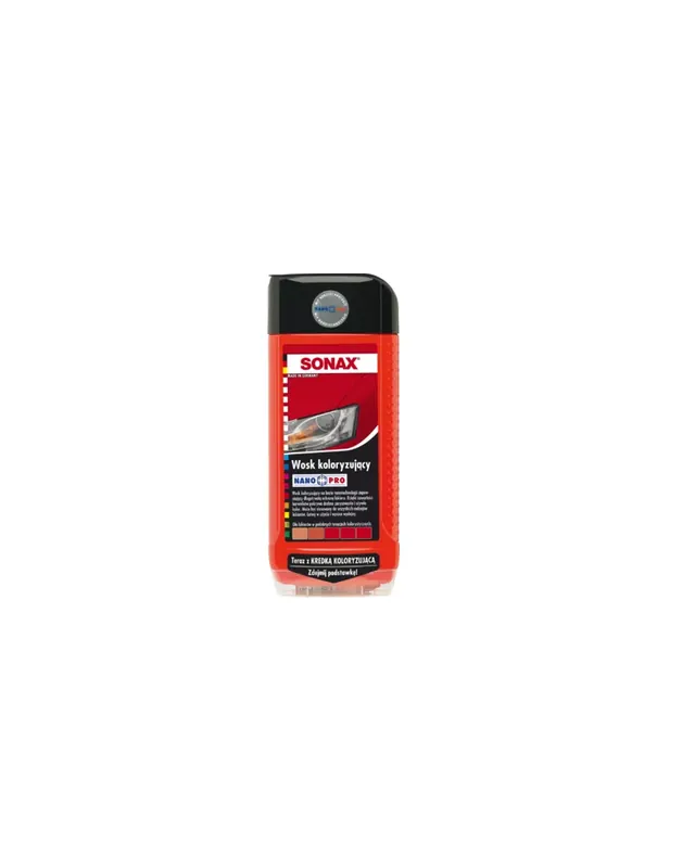 Sonax nano pro wosk koloryzujący czerwony 500ml | Właśnie dodano