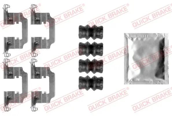 Zestaw montażowy klocka ham QUICK BRAKE 109-0008 | Profesjonalna jakość