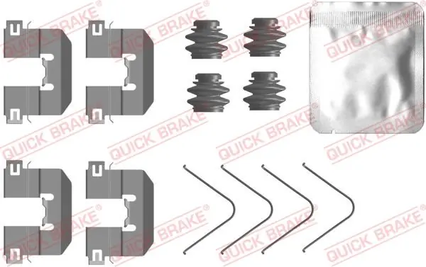 Zestaw montażowy klocka ham QUICK BRAKE 109-0104 - Hit sprzedażowy