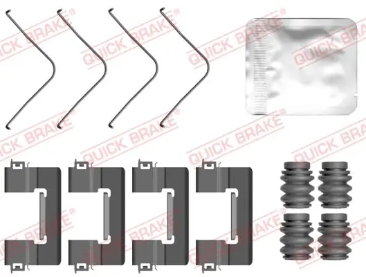 Zest instal klocków hamulc QUICK BRAKE 109-0163 | Sprawdź teraz