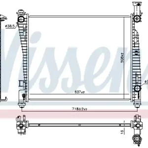 Chłodnica silnika NISSENS 61032 55038185AE | Produkt wysokiej jakości