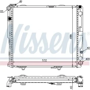 Chłodnica silnika NISSENS 62696A 1245001702 | Dodatkowy rabat