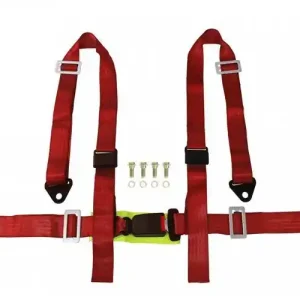 Pasy sportowe 4p 2" Czerwone - E4 | Outlet