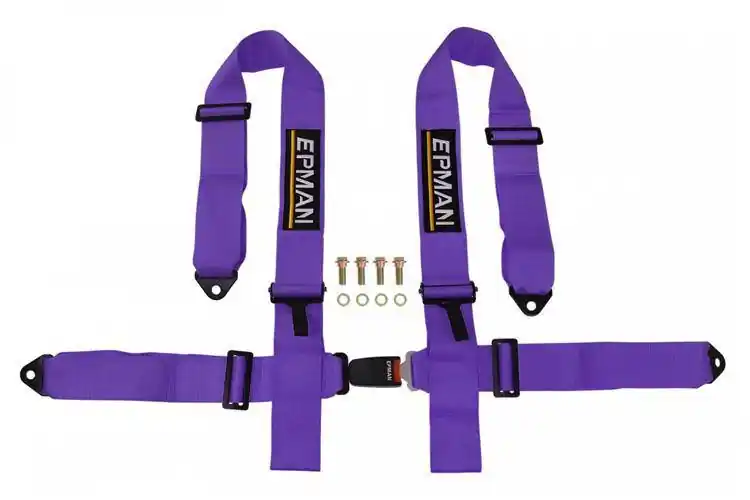 Produkt polecany - Pasy sportowe 4p 3" Epman Fioletowe