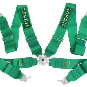 Prosto od producenta - Pasy sportowe 4p 3" Zielone Takata Replica harness