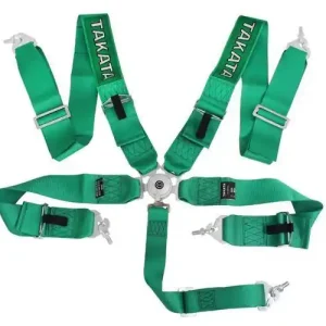 Właśnie dodano | Pasy sportowe 5p 3" Zielone Takata Replica harness
