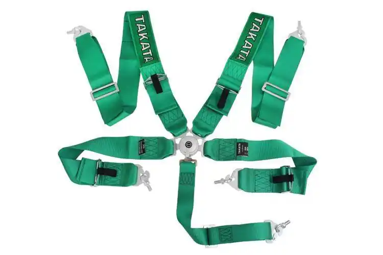Właśnie dodano | Pasy sportowe 5p 3" Zielone Takata Replica harness