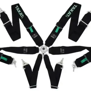 Na stanie | Pasy sportowe 6p 3" Czarne Takata Replica harness