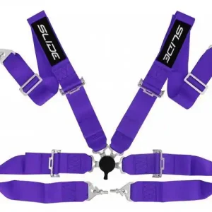 Pasy sportowe Slide Quick 4p 3" Fioletowe | Na stanie