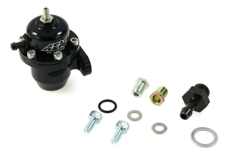 Regulator ciśnienia paliwa AEM Electronics 1000HP 1.5-4 Bar AN6 Czarny | Jeszcze taniej