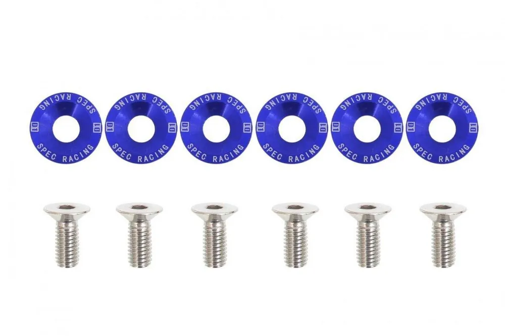 Śrubki, podkładki ozdobne M8x1.25 15mm D1 Blue | Dobra cena