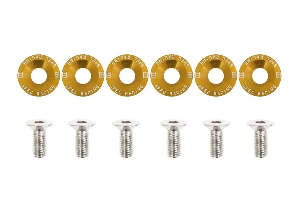 Śrubki, podkładki ozdobne M8x1.25 15mm D1 Gold - Okazja dnia