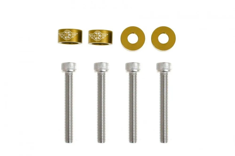 Śrubki, podkładki ozdobne M6x1.0 45mm JDM Gold - Super okazja
