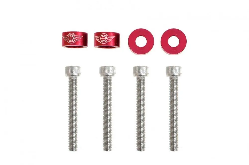 Ekspresowa dostawa | Śrubki, podkładki ozdobne M6x1.0 45mm JDM Red