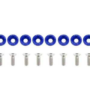 Zniżka | Śrubki, podkładki ozdobne M6x1.0 15mm JDM Blue