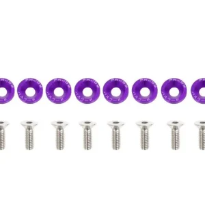 Cena po obniżce | Śrubki, podkładki ozdobne M6x1.0 15mm JDM Purple