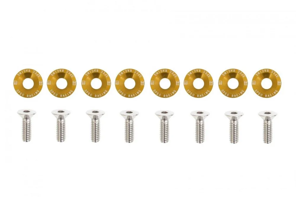Śrubki, podkładki ozdobne M6x1.0 15mm D1 Gold | Nowość już dostępna