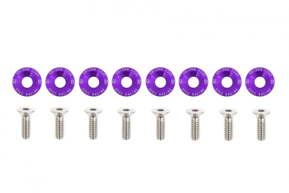 Śrubki, podkładki ozdobne M6x1.0 15mm D1 Purple | Cena producenta