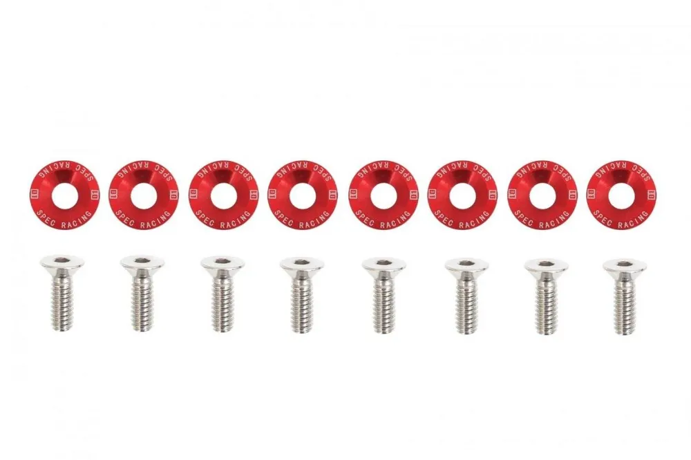 Nie przegap - Śrubki, podkładki ozdobne M6x1.0 15mm D1 Red
