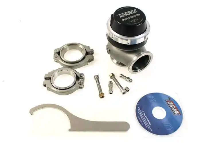 Wygodne zakupy | Wastegate zewnętrzny TurboSmart 40mm 1.0 Bar Comp-Gate V-Band Czarny