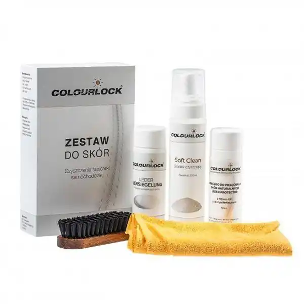 Colourlock Zestaw do czyszczenia skóry Soft z mleczkiem pielęgnującym - Nowość w asortymencie