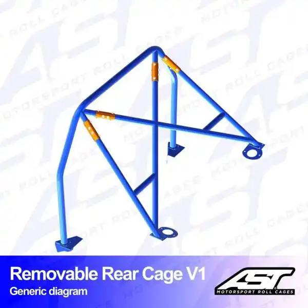 W sprzedaży | Roll Bar VOLVO 240 4-door Sedan demontowalna tylna klatka V1