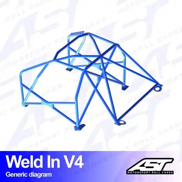 Klatka bezpieczeństwa VOLVO 240 4-door Sedan spawana w V4 | Supercena