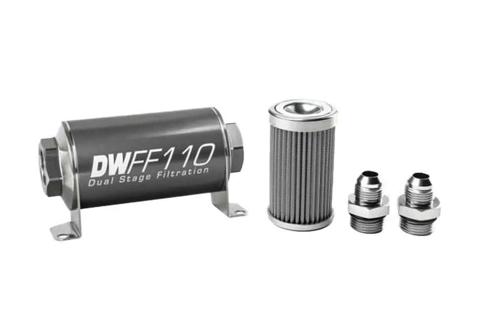 Filtr paliwa DeatschWerks 100 mikronów AN8 110mm - Zostało kilka sztuk