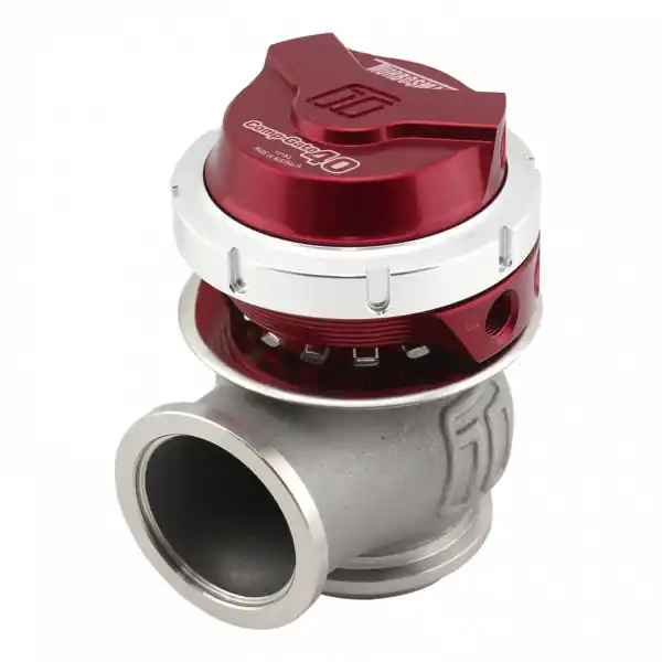 Wastegate zewnętrzny TurboSmart 40mm 1.0 Bar Comp-Gate V-Band Czerwony - Produkt wysokiej jakości