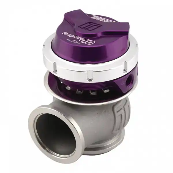 Kup teraz | Wastegate zewnętrzny TurboSmart 40mm 1.0 Bar Comp-Gate V-Band Fioletowy