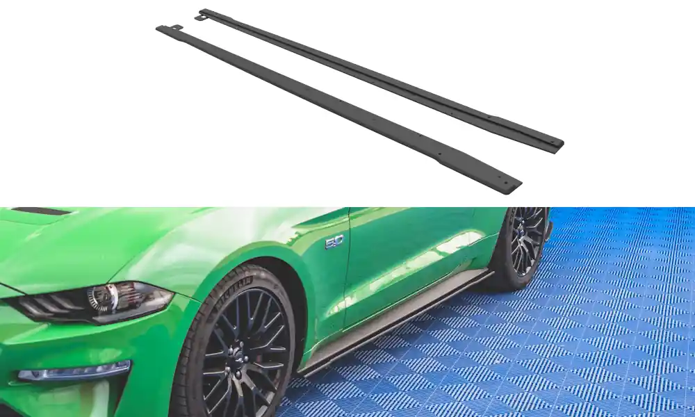Dokładka Ford Mustang VI GT Facelift Progi Street Pro v.1 Black | Wielka wyprzedaż