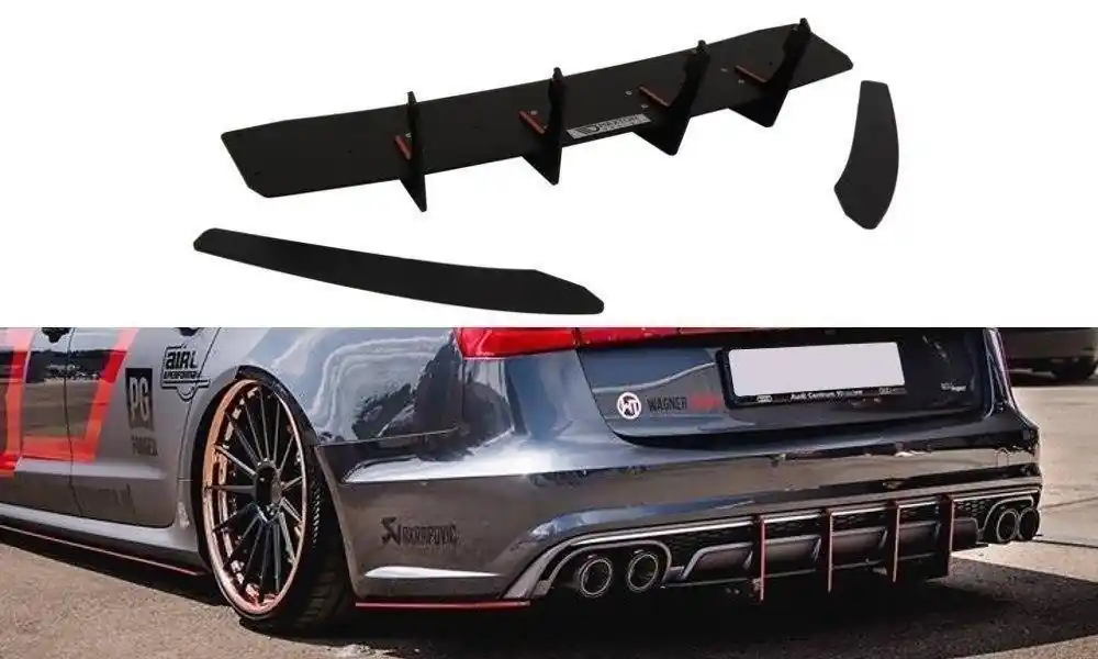 Hit - Dyfuzor Tylny i Splittery Tylne Boczne Audi S6 C7 FL
