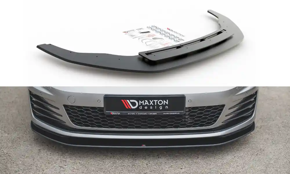 Ulubieniec klientów - Splitter Volkswagen Golf 7 GTI przód Racing Durability Black