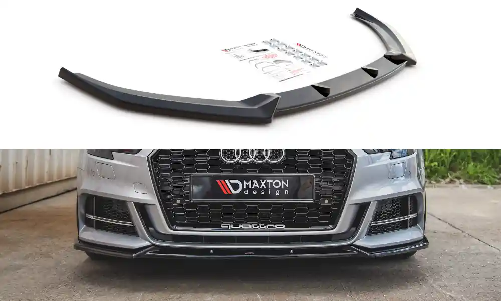Splitter Audi A3 8V Facelift przód v.3 Gloss Black | Kup teraz