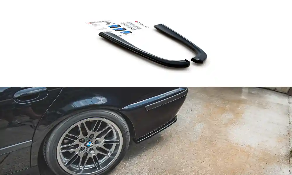 Tylko w tym tygodniu | Splitter BMW 5 E39 M-Pack Tył Boczne Gloss Black