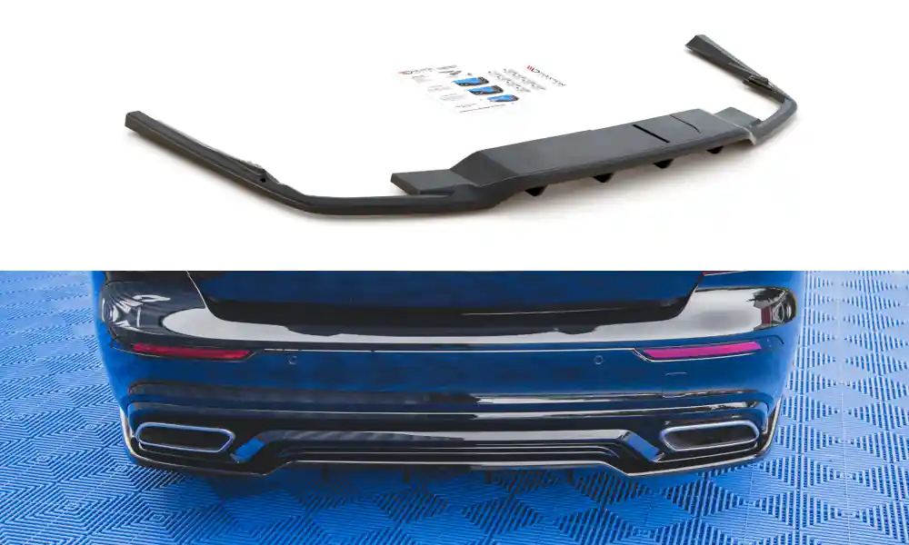 Splitter Volvo S60 III R-Design Tył Środkowy z Dyfuzorem Gloss Black - Nie czekaj