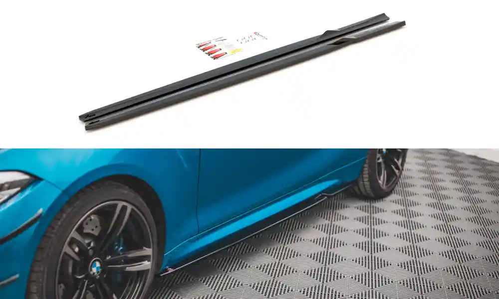 Skorzystaj teraz - Dokładki Progów v.2 BMW M2 F87 - Gloss Black