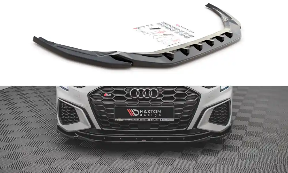Dodaj do koszyka | Splitter Przedni v.4 Audi S3 / A3 S-Line 8Y - Gloss Black