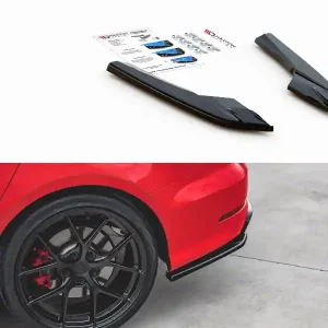 Ekspresowa dostawa | Splitter Audi S3 8V Tył Boczne Gloss Black