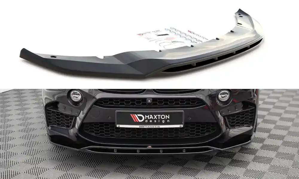 Profesjonalna jakość | Splitter Przedni v.2 BMW X5 M F15 / X6 M F86 - Gloss Black