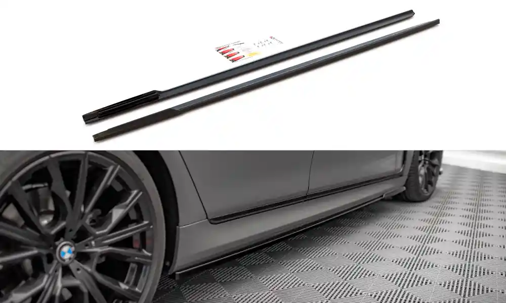 Bezpieczna płatność - Dokładka BMW 7 G11 Facelift M-Pack Progi Gloss Black