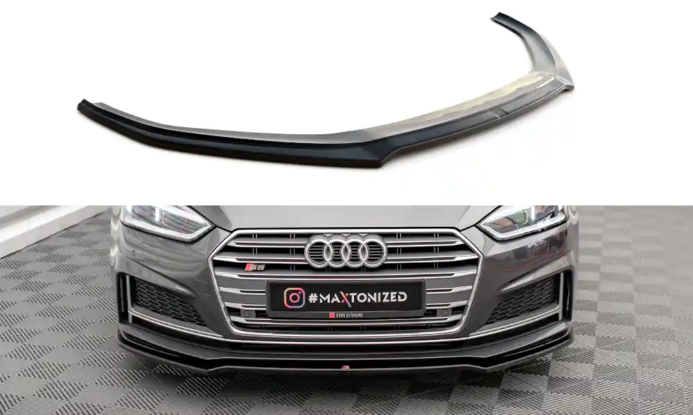 Outlet - Splitter Przedni v.1 Audi A5 F5 S-Line - Gloss Black